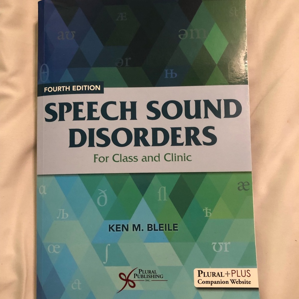 COPY - Speech Sound Disorders textbook